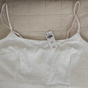 Abercrombie & Fitch White Skort Mini Dress
